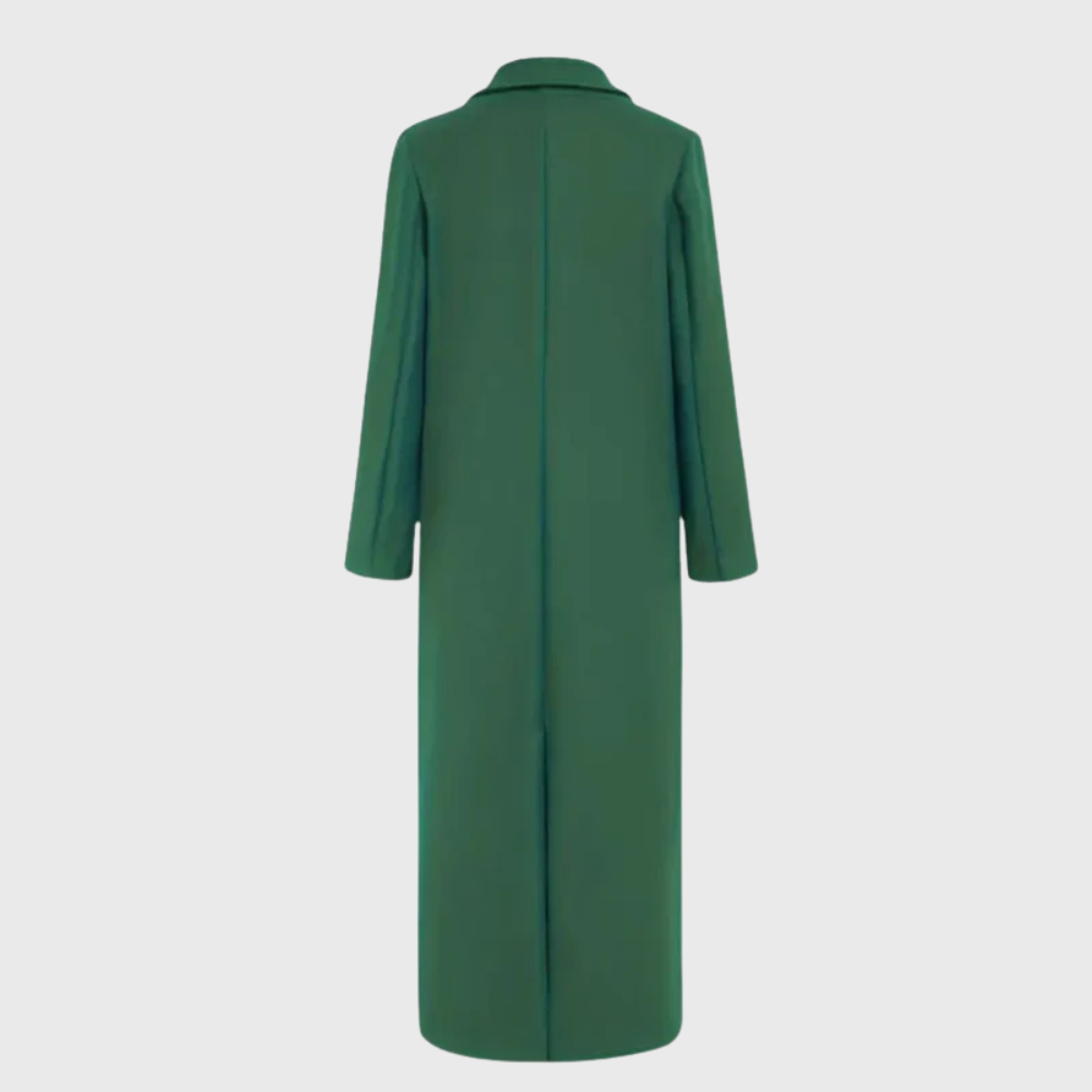 Women’s Coat | Longline Trench Lapel Front