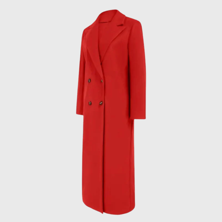 Women’s Coat | Longline Trench Lapel Front
