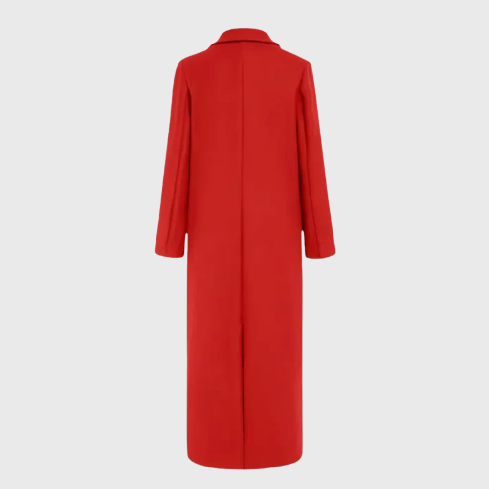 Women’s Coat | Longline Trench Lapel Front