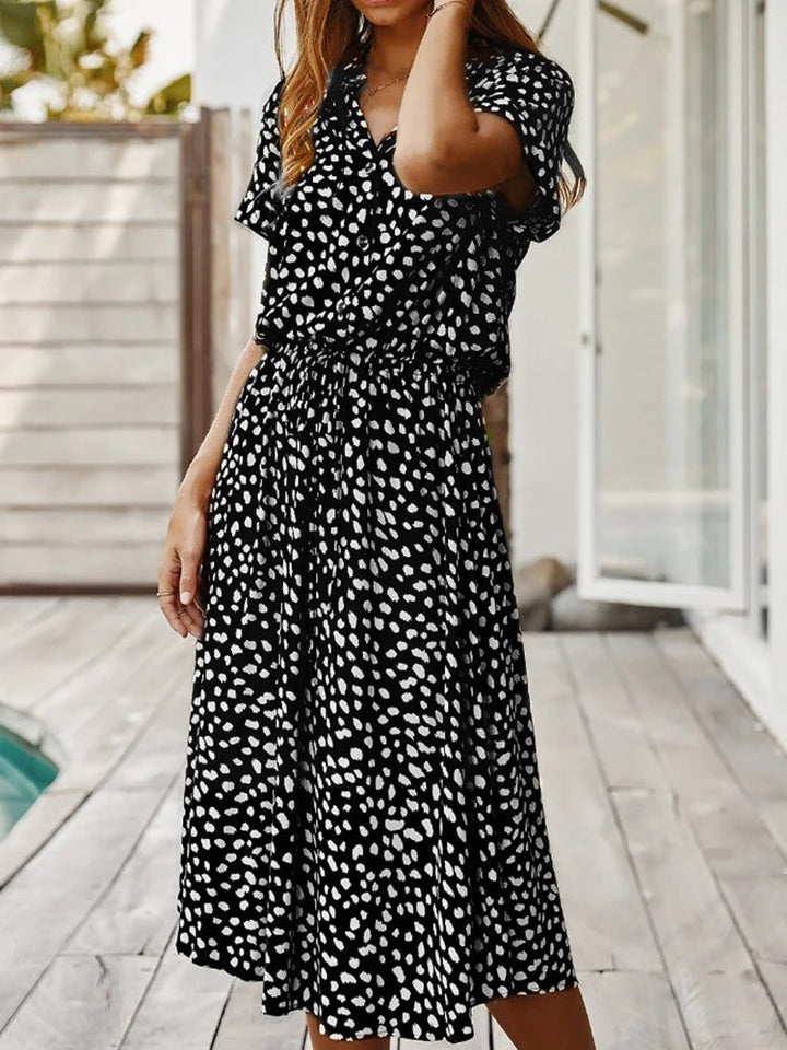 Women’s Summer Dress | Animal Print Midi