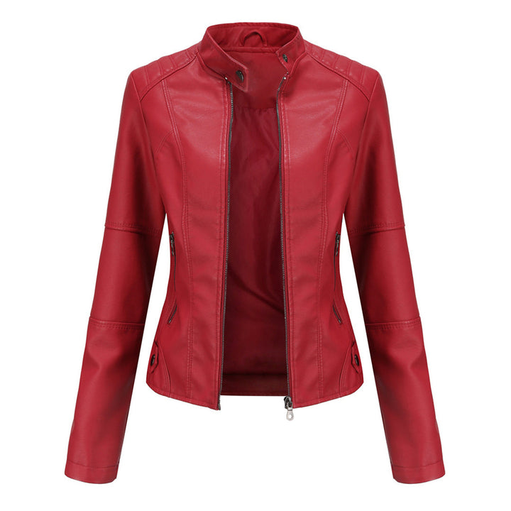 Women's Jacket | Stand Collar Zipper Pockets