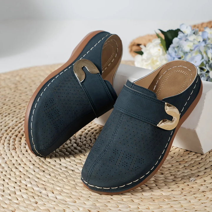 Women's Wedge Sandals | Perforated Slip-On