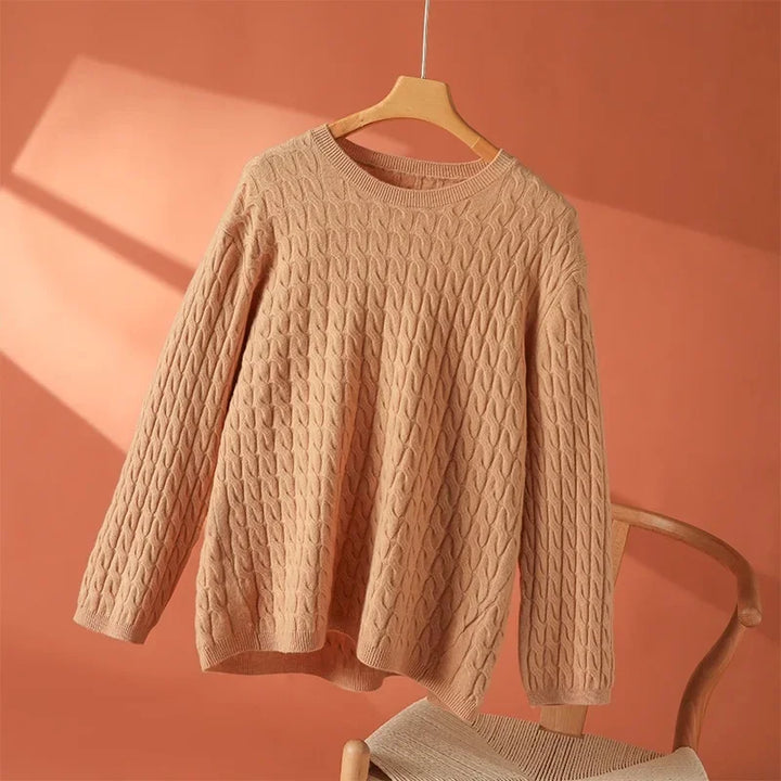 Women’s Sweater | Textured Cable Knit Design