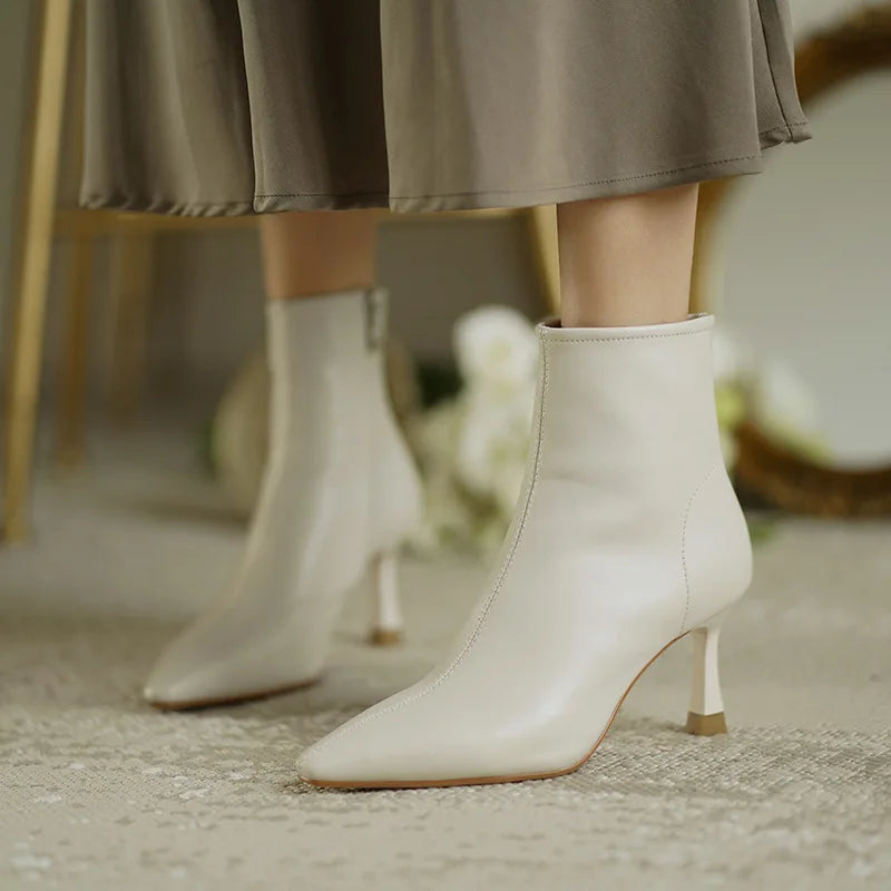 Boots For Women | Ankle Heeled With Pointed Toe