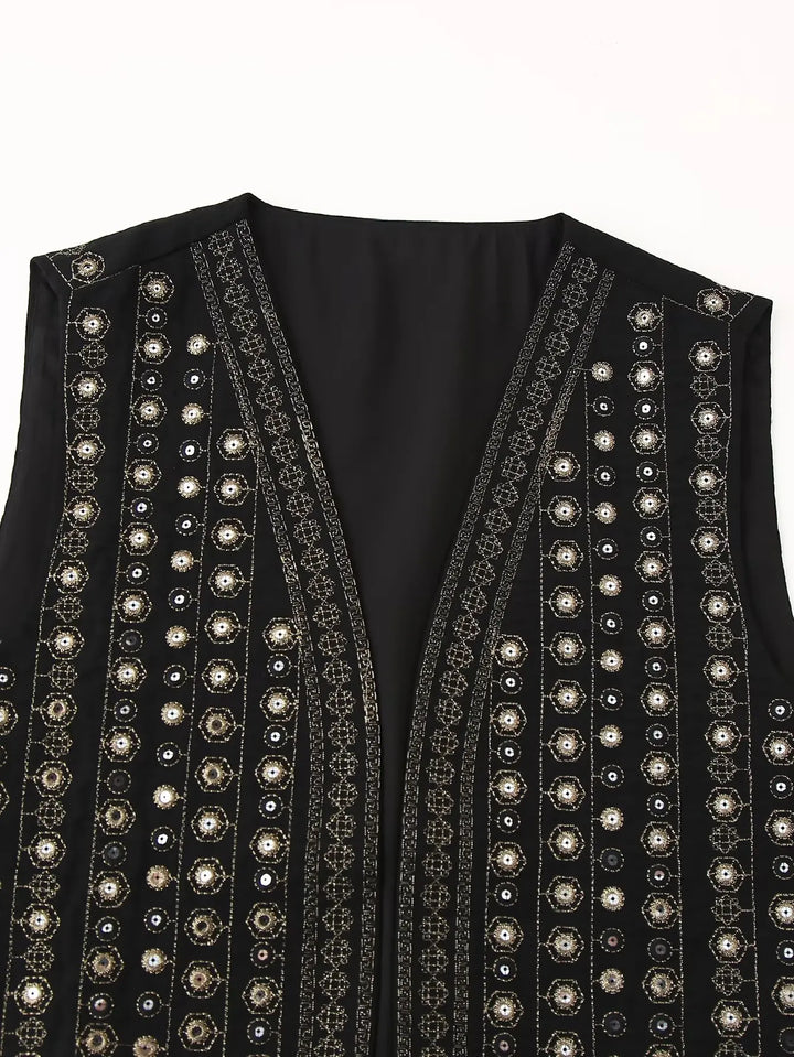 Women’s Vest | Sequin Embroidered Design