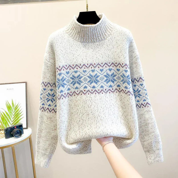 Women’s Sweater | Snowflake Knit Pattern
