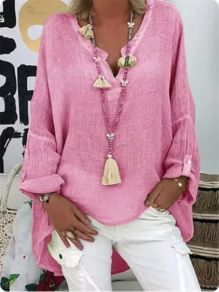 Women's Blouse | Long Sleeve V-Neck