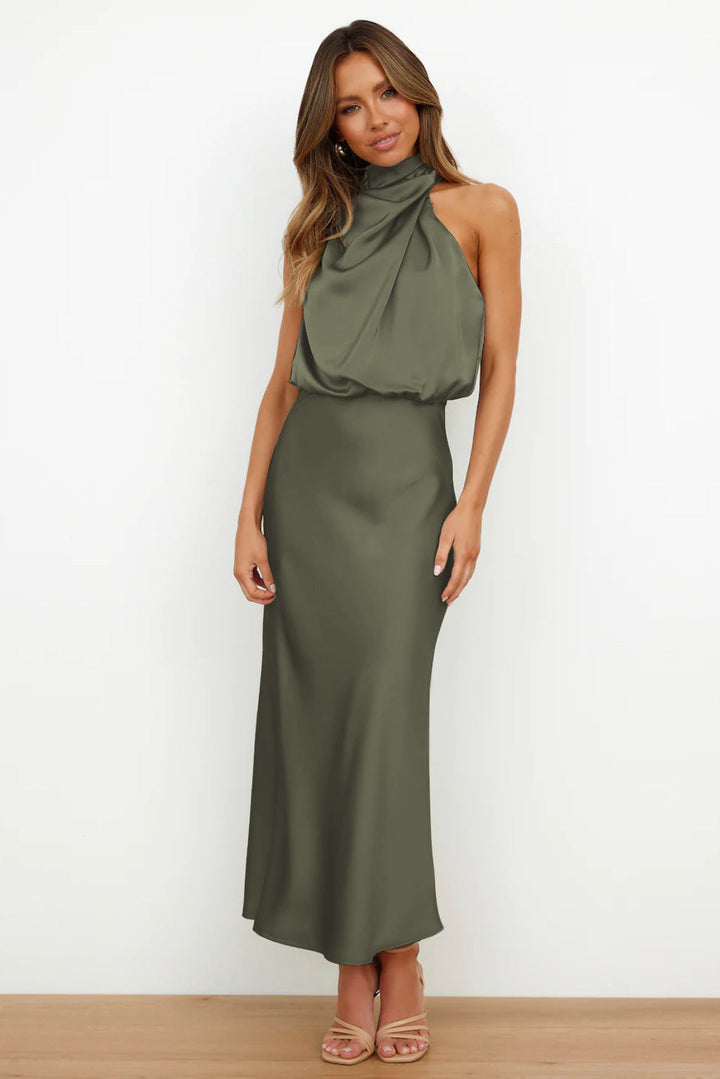 Women's Evening Dress | Halter Neck Maxi
