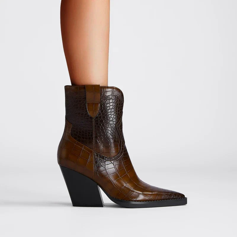 Boots For Women | Ankle Height With Block Heel