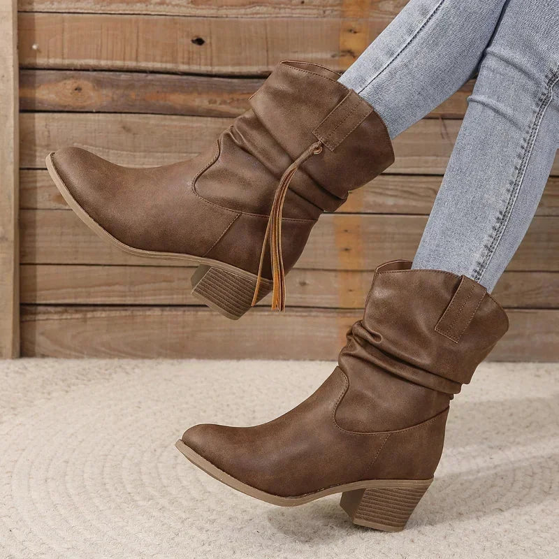 Boots for Women | Ankle-height Side Tie Detail