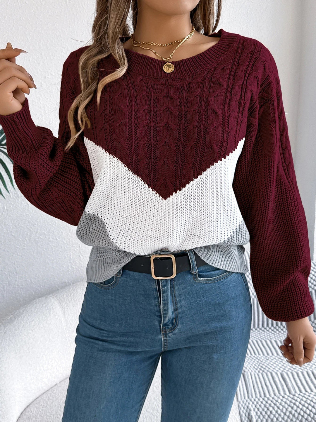 Women’s Sweater | Chevron Pattern