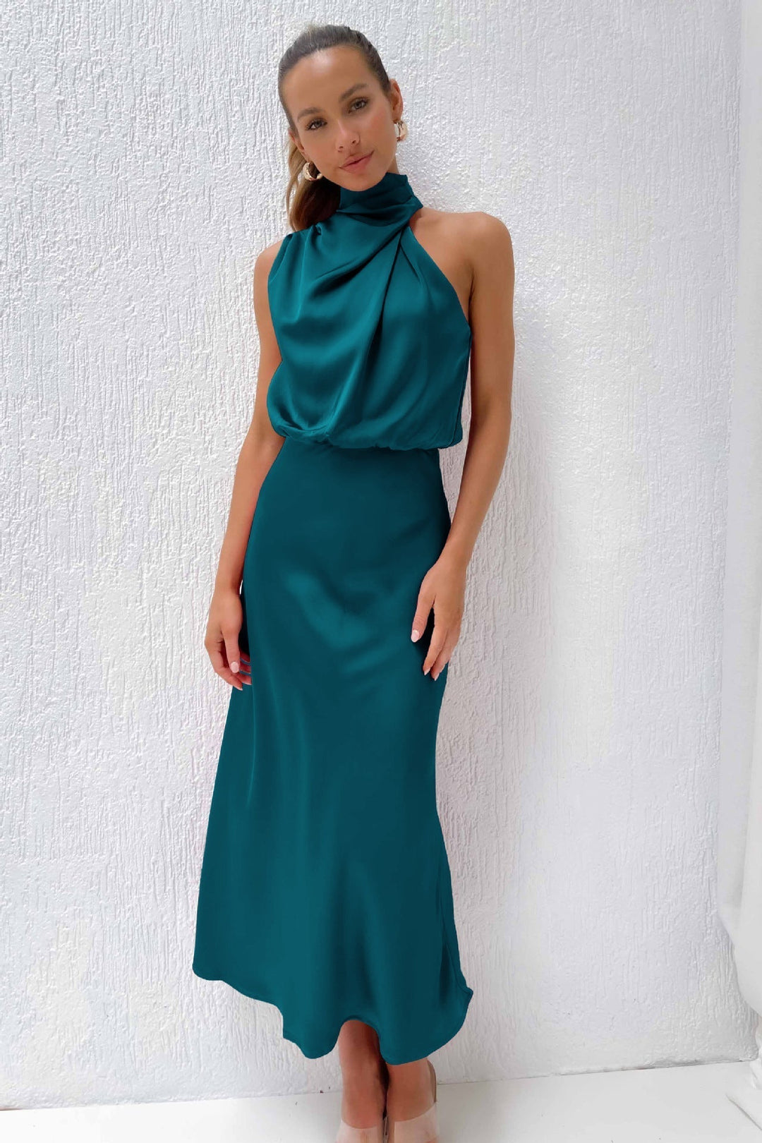 Women's Evening Dress | Halter Neck Maxi