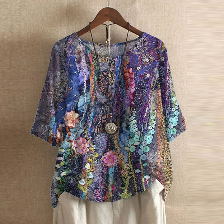 Women’s Blouse | Retro-Inspired with Print