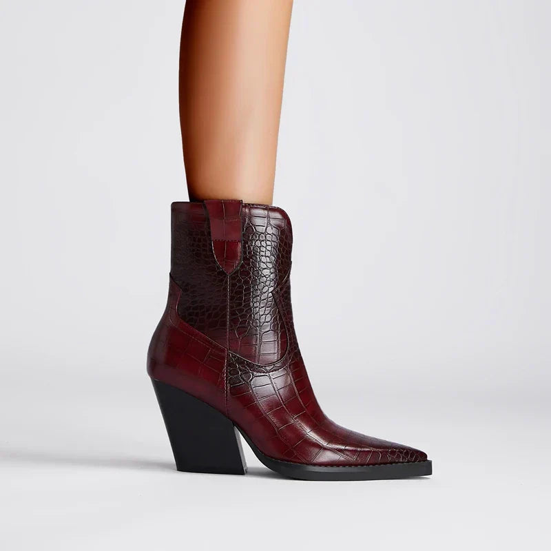 Boots For Women | Ankle Height With Block Heel
