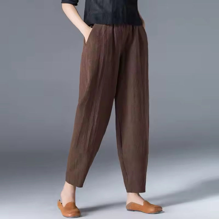 Women's Summer Trousers | Tapered Leg Cut