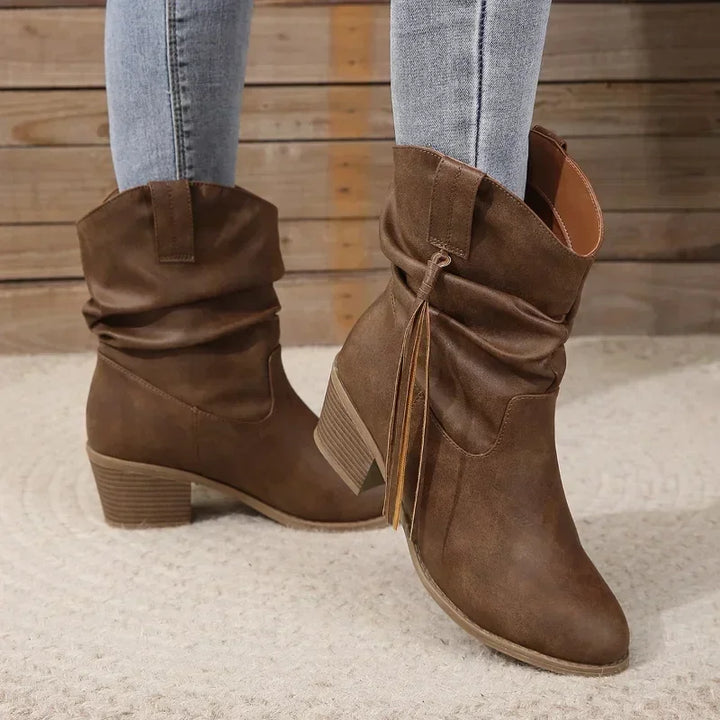 Boots for Women | Ankle-height Side Tie Detail