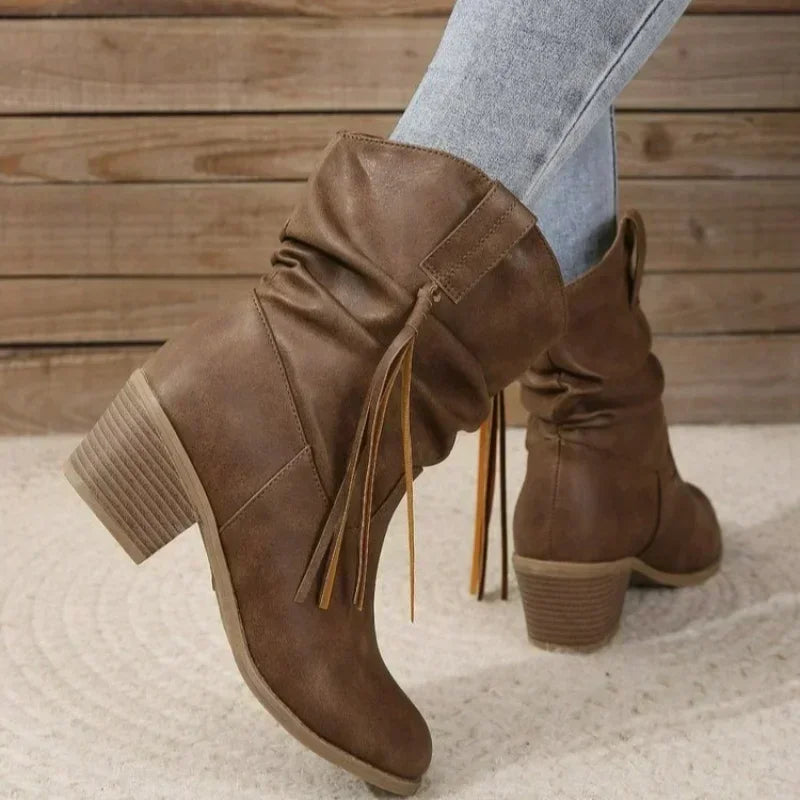 Boots for Women | Ankle-height Side Tie Detail