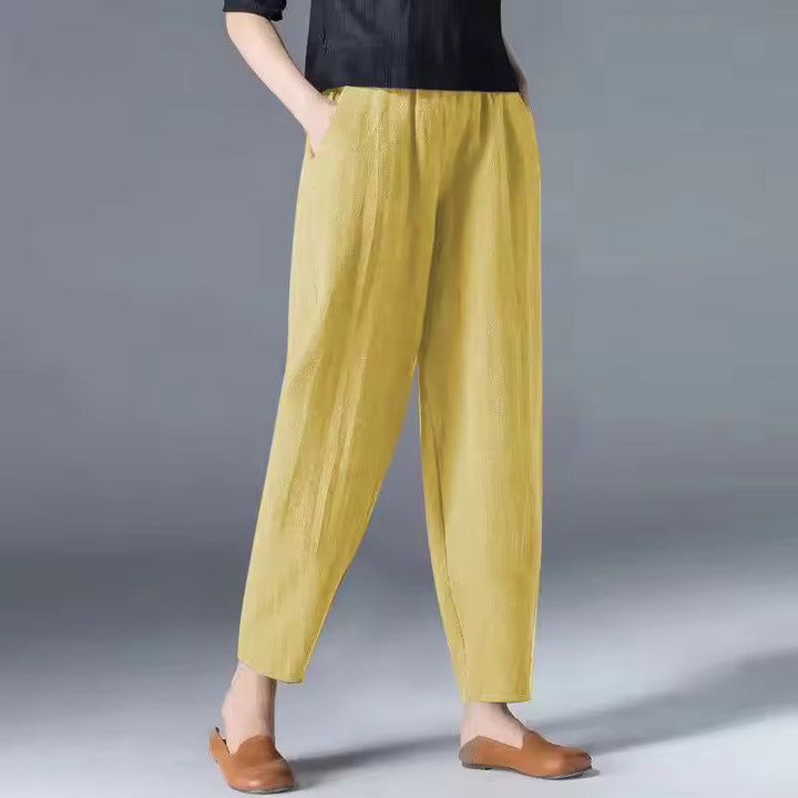 Women's Summer Trousers | Tapered Leg Cut