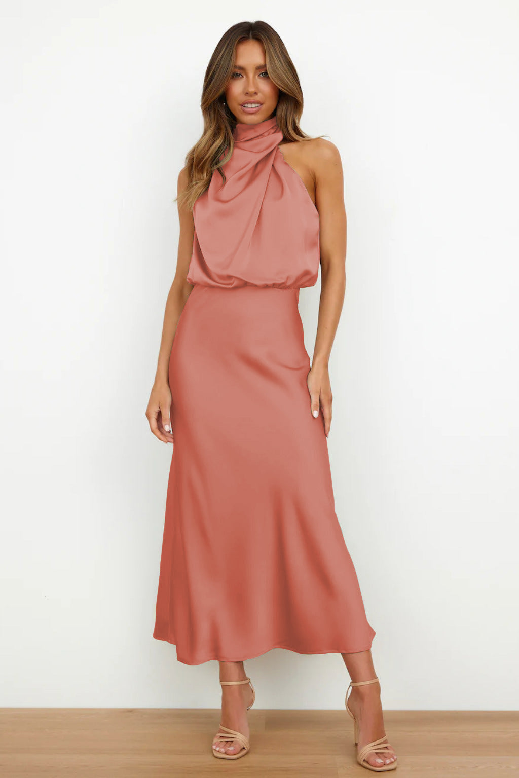 Women's Evening Dress | Halter Neck Maxi