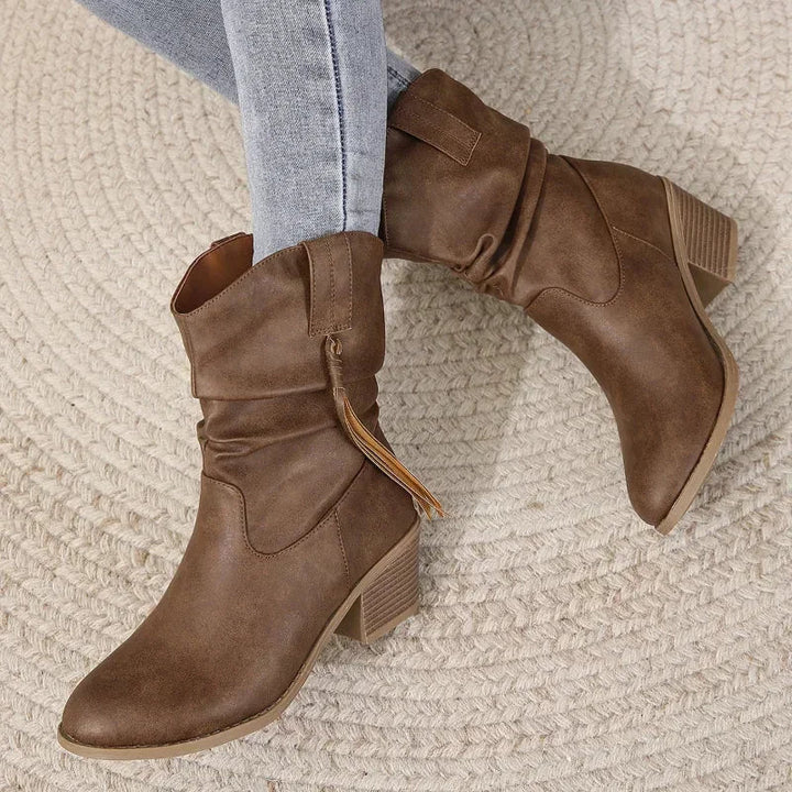 Boots for Women | Ankle-height Side Tie Detail