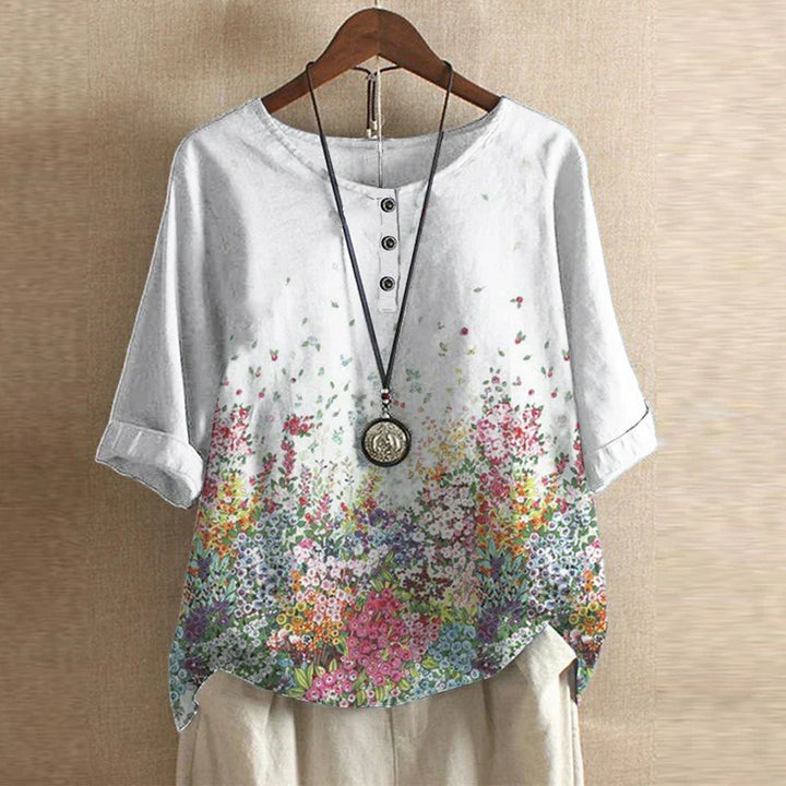 Women’s Blouse | Retro-Inspired with Print
