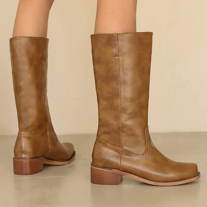Knee High Boots for Women | Low block heel