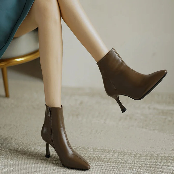 Boots For Women | Ankle Heeled With Pointed Toe