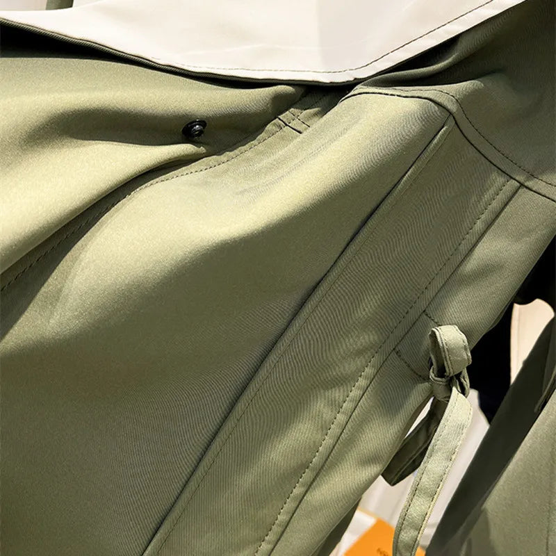 Women's Windbreaker Jacket | Snap-button Closure Details