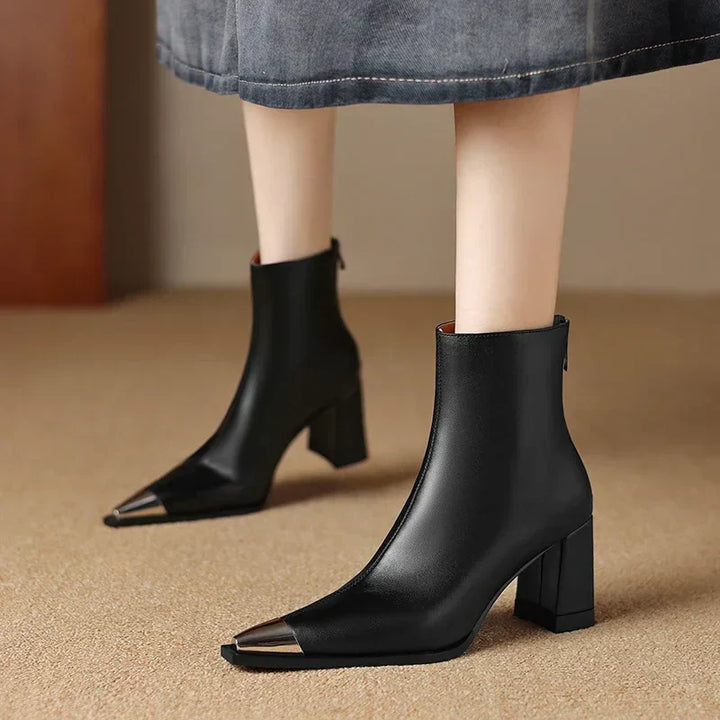 Boots For Women | Pointed Toe Block Heel Style