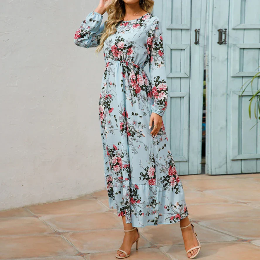 Women’s Dress | Floral Maxi Long Sleeve