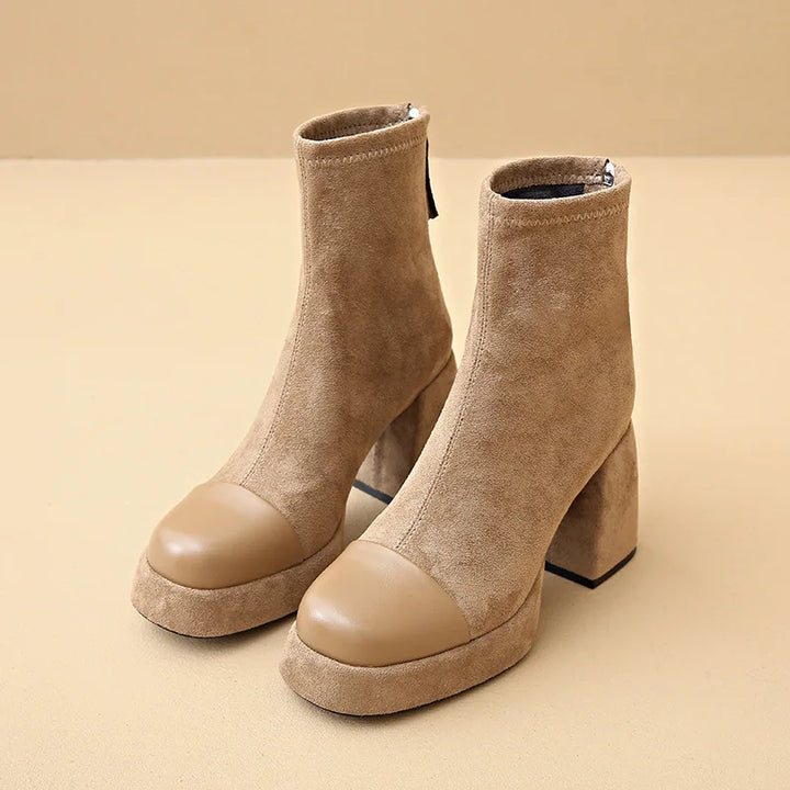 Boots For Women | Platform Ankle Block Heel
