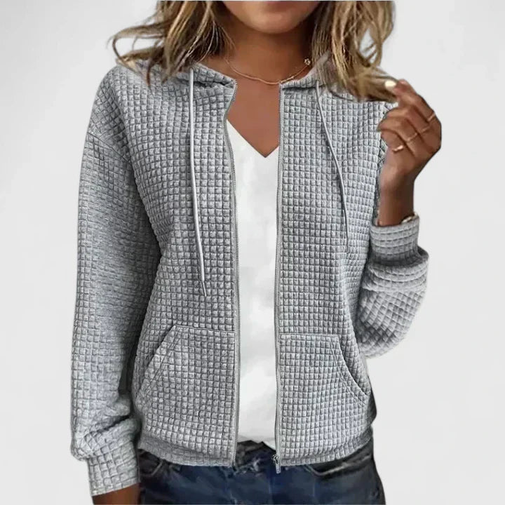 Women’s Jacket | Textured Zip Front