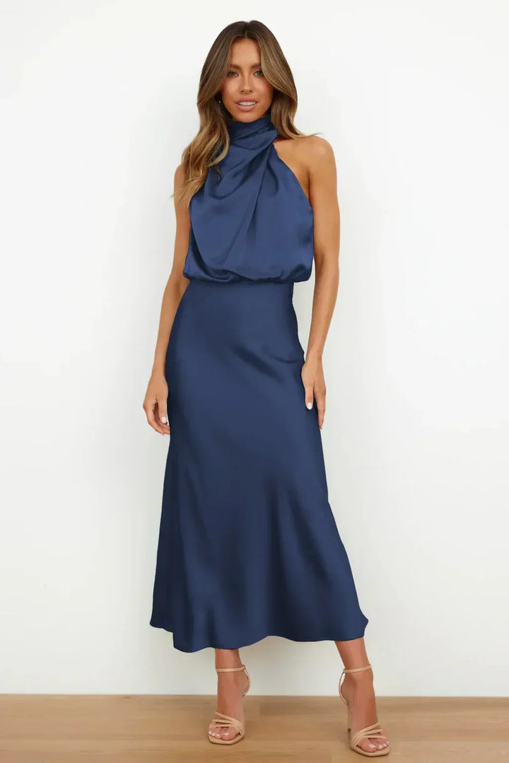 Women's Evening Dress | Halter Neck Maxi