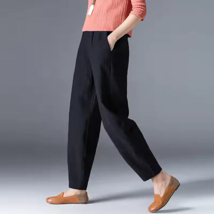 Women's Summer Trousers | Tapered Leg Cut