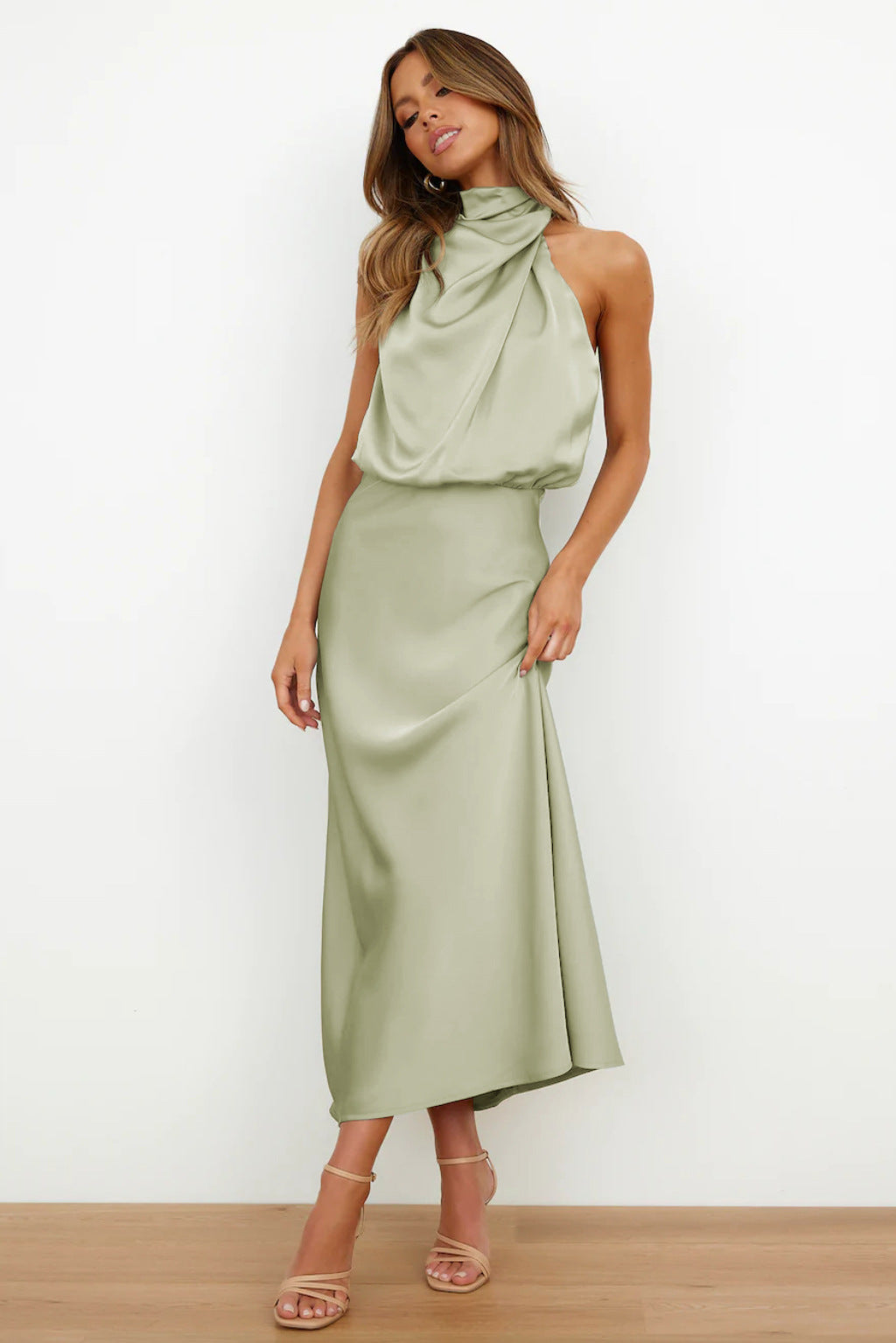 Women's Evening Dress | Halter Neck Maxi