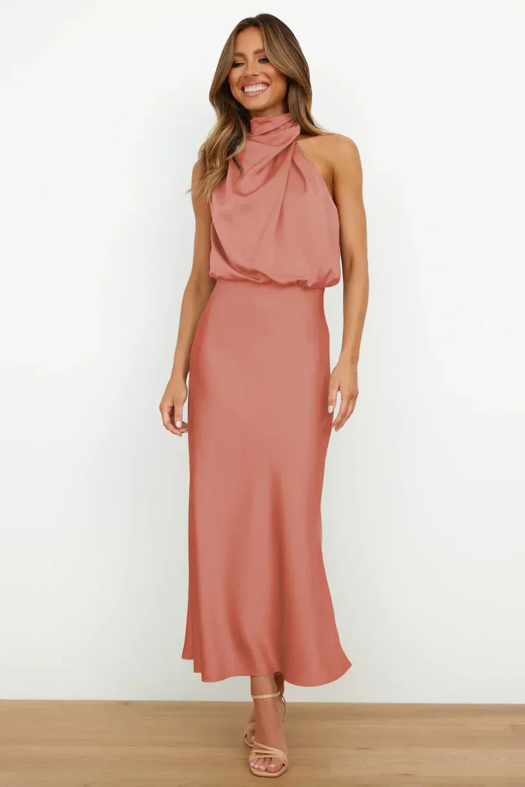 Women's Evening Dress | Halter Neck Maxi