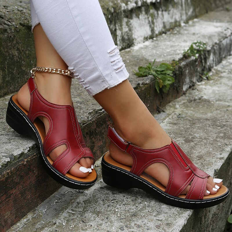 Sandals For Women | Open Toe Slingback Wedge