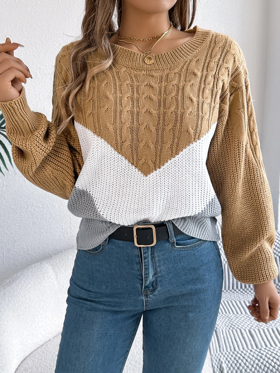 Women’s Sweater | Chevron Pattern