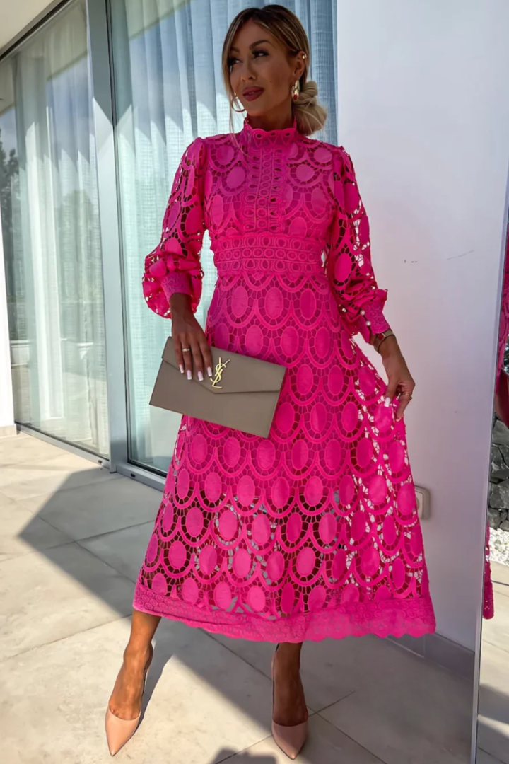 Women’s Dress | High Neck Openwork