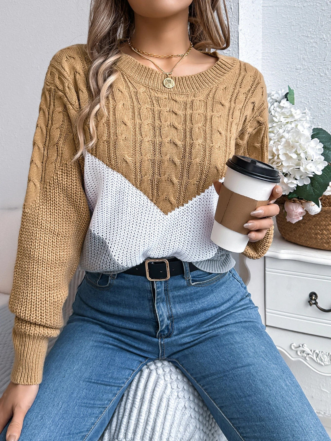 Women’s Sweater | Chevron Pattern
