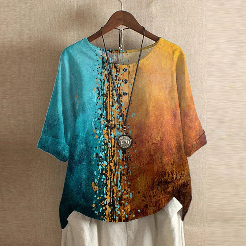 Women’s Blouse | Retro-Inspired with Print