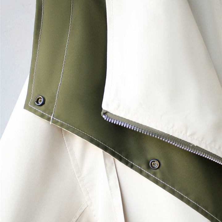 Women's Windbreaker Jacket | Snap-button Closure Details