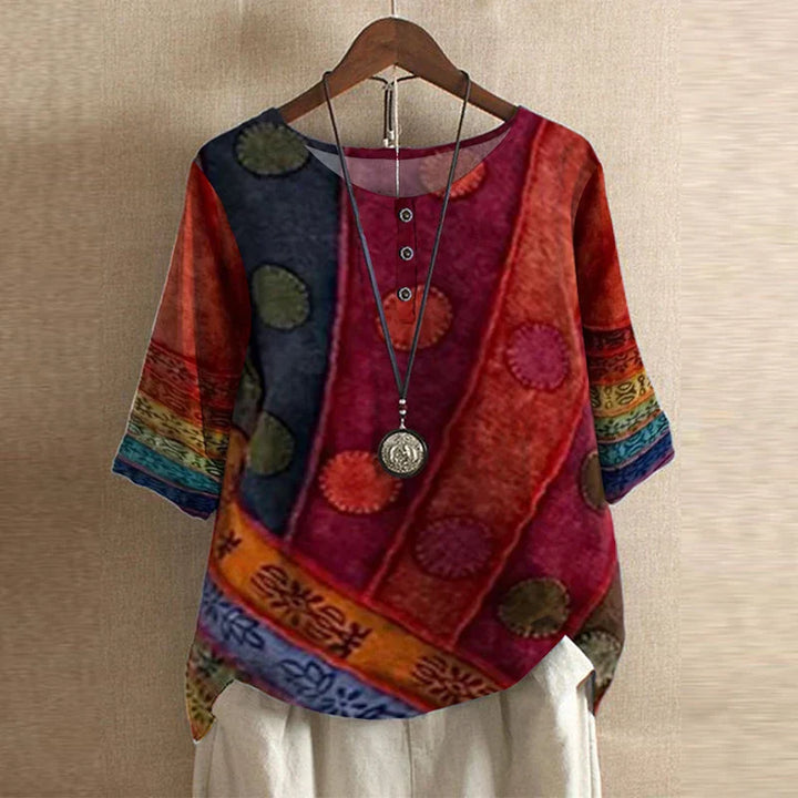 Women’s Blouse | Retro-Inspired with Print