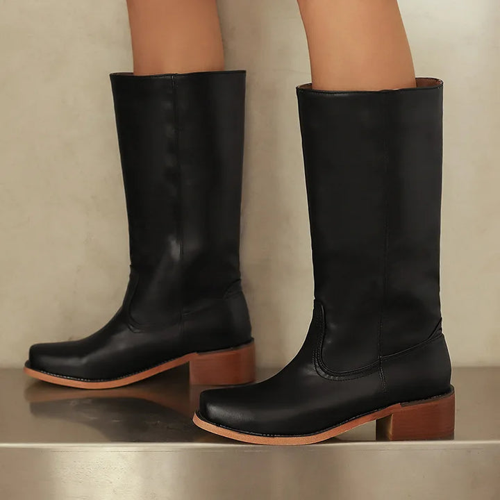 Knee High Boots for Women | Low block heel
