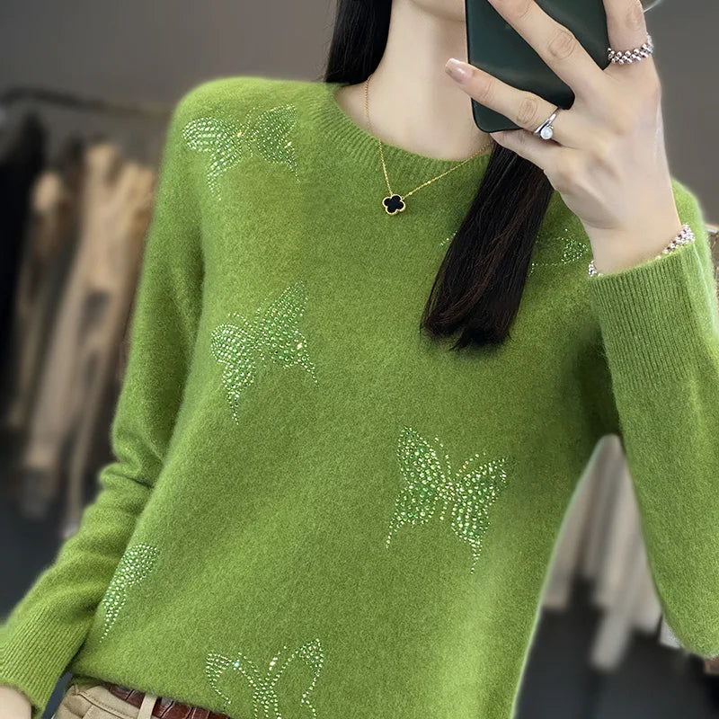 Women’s Sweater | Embellished Long Sleeve
