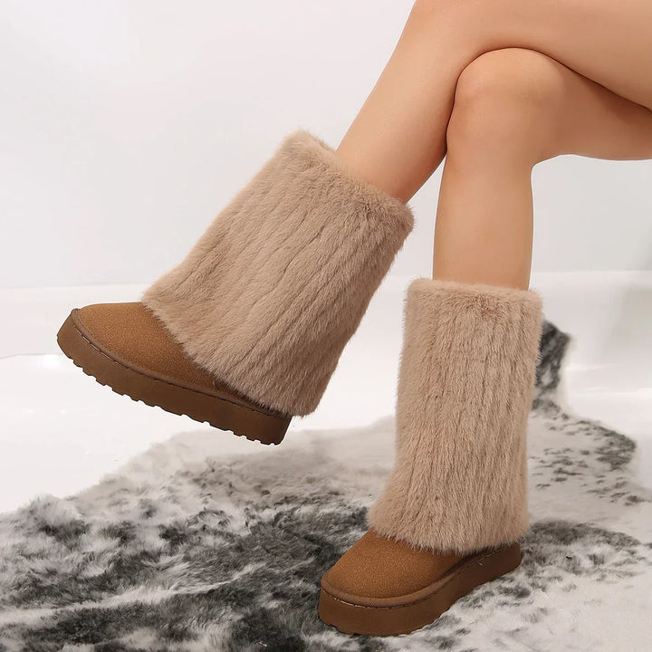 Boots For Women | Tall Plush-Look Shaft Design