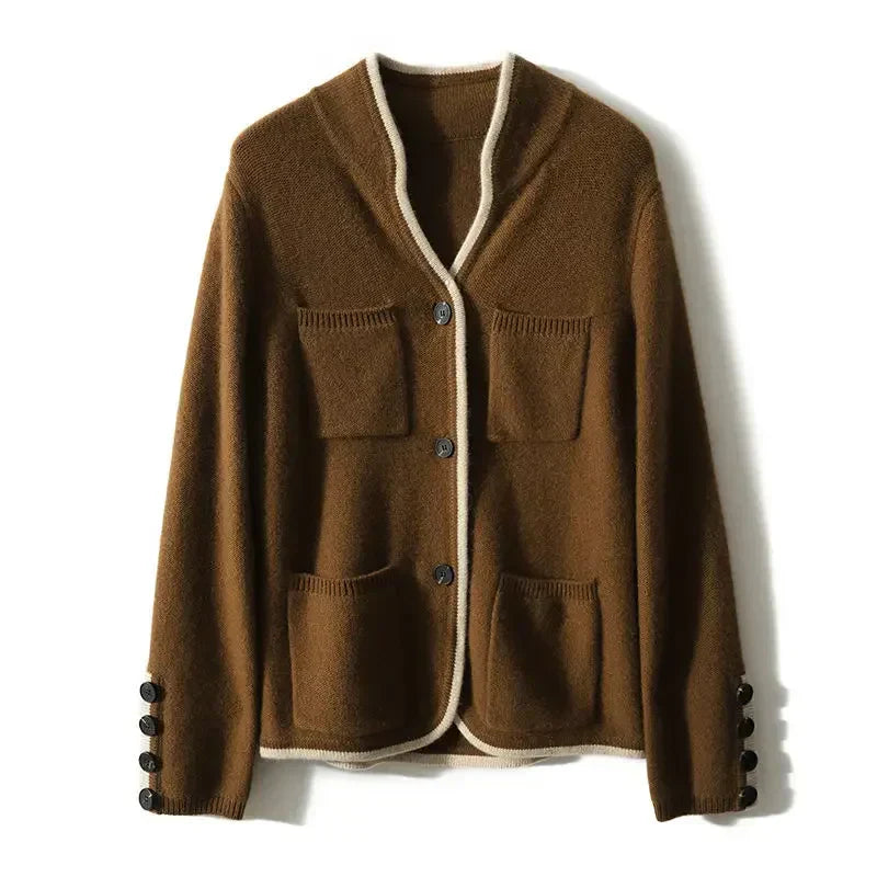 Women’s Cardigan | Button Front Pocketed