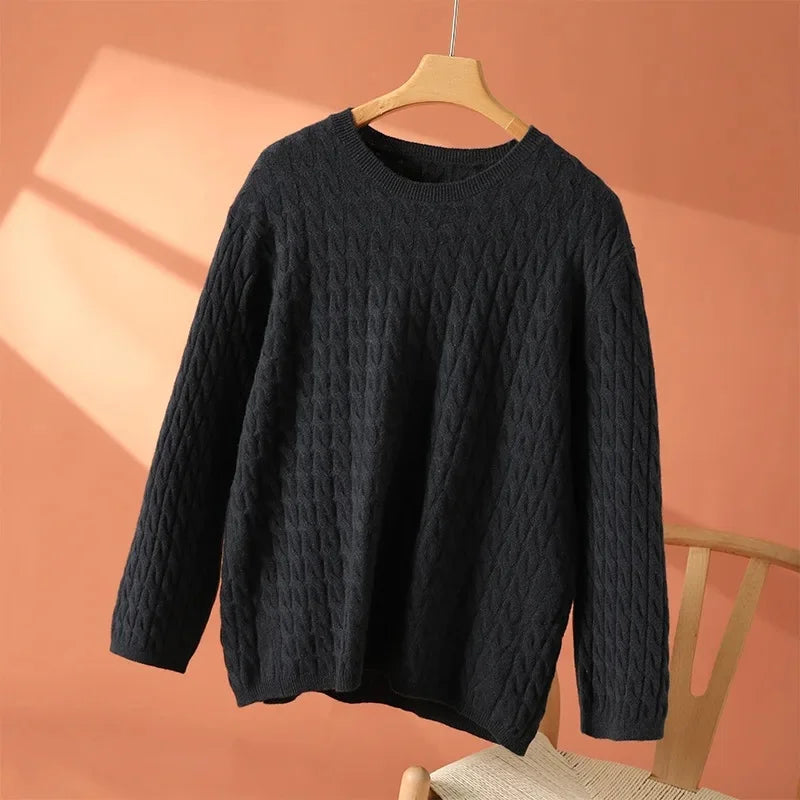 Women’s Sweater | Textured Cable Knit Design