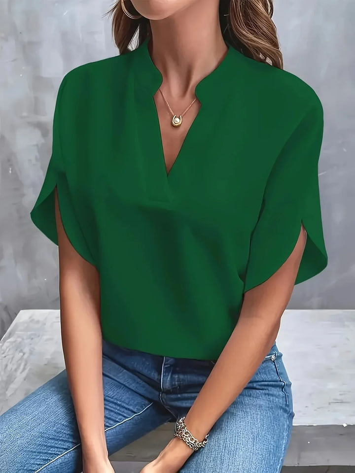 Women’s Blouse | V-Neck with Tailored Design