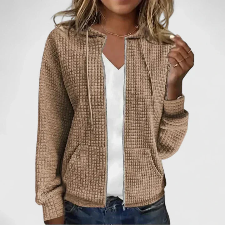 Women’s Jacket | Textured Zip Front